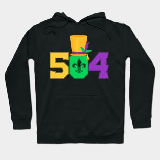 Mardi Gras 504 Nola New Orleans Louisiana LA Gift Hoodie